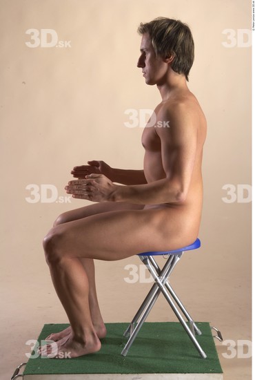 Whole Body Man Artistic poses White Nude Muscular