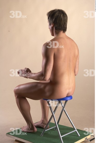 Whole Body Man Artistic poses White Nude Muscular