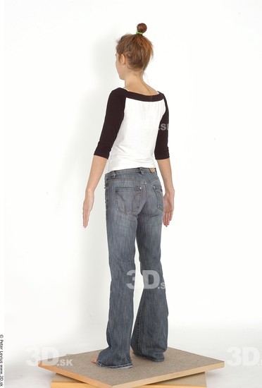 Whole Body Woman Casual Slim Studio photo references