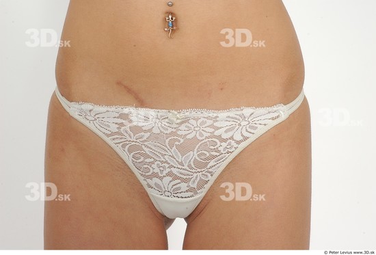 Hips Whole Body Woman Scar Underwear Slim Studio photo references