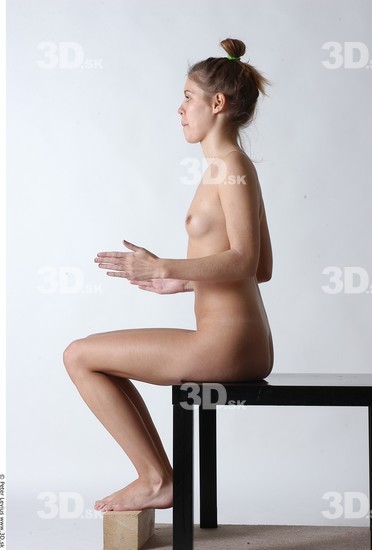 Whole Body Woman Artistic poses White Nude Slim