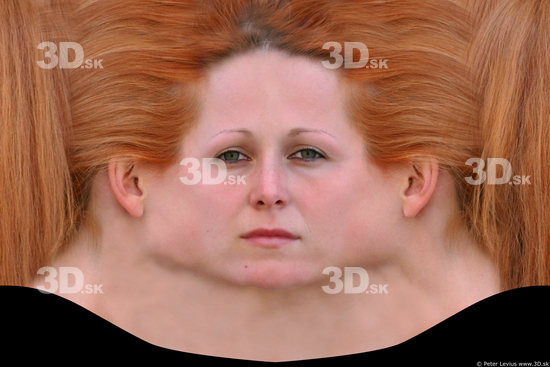 Woman White Head textures