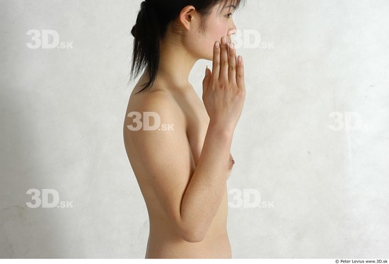 Arm Whole Body Phonemes Woman Animation references Asian Nude Slim Studio photo references