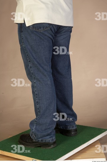 Leg Whole Body Man Casual Overweight Studio photo references