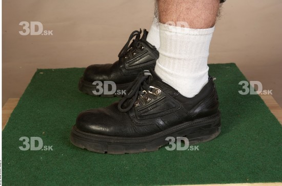 Foot Whole Body Man Shoes Overweight Studio photo references