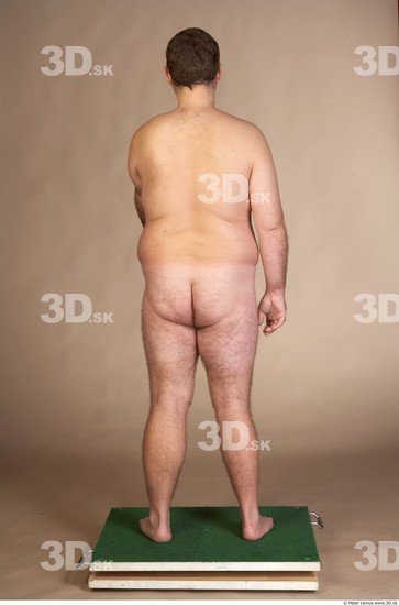 Whole Body Man Nude Overweight Studio photo references