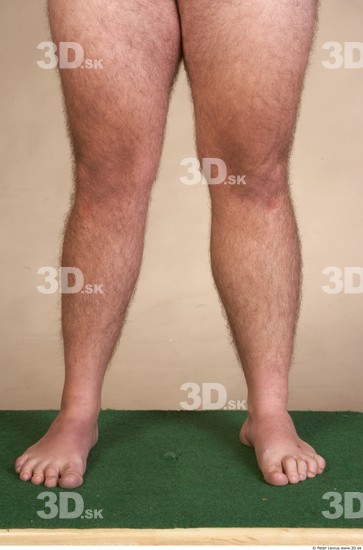 Calf Whole Body Man Nude Overweight Studio photo references