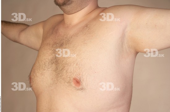 Chest Whole Body Man Nude Overweight Studio photo references