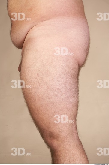 Thigh Whole Body Man Nude Overweight Studio photo references