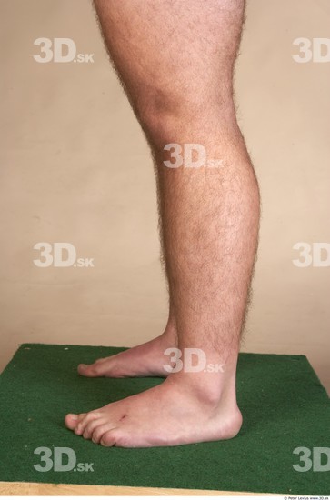 Calf Whole Body Man Nude Overweight Studio photo references