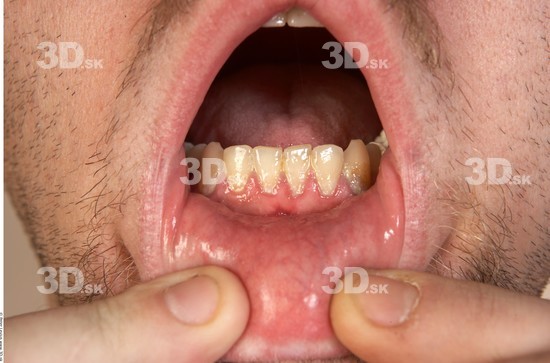 Whole Body Teeth Man Overweight Studio photo references