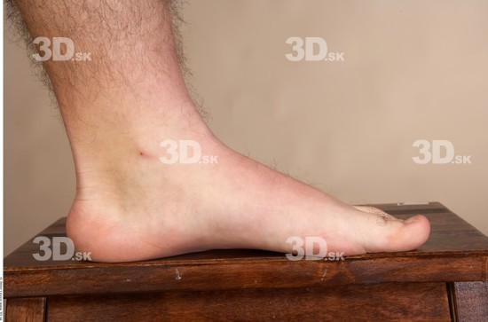 Foot Whole Body Man Nude Overweight Studio photo references