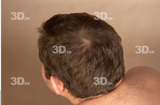 Whole Body Head Man Overweight Studio photo references