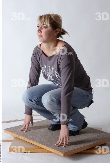 Whole Body Woman Casual Average Studio photo references