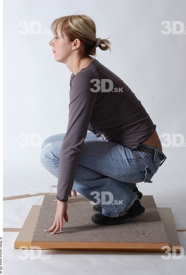 Whole Body Woman Casual Average Studio photo references