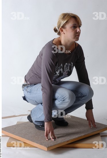 Whole Body Woman Casual Average Studio photo references