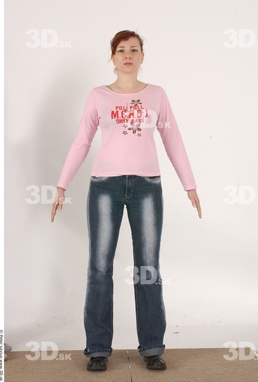 Whole Body Woman Casual Average Chubby Studio photo references