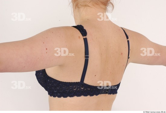 Whole Body Back Woman Underwear Average Chubby Studio photo references