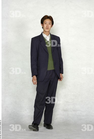 Whole Body Man Animation references Asian Formal Slim Studio photo references