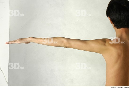 Arm Whole Body Man Animation references Asian Nude Slim Studio photo references