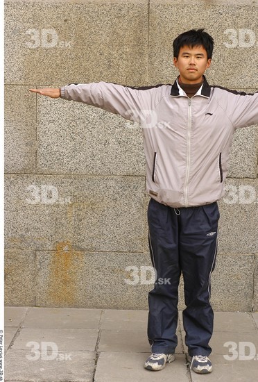 Whole Body Man T poses Asian Casual Athletic