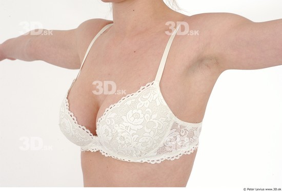 Chest Whole Body Emotions Woman Artistic poses Underwear Chubby Studio photo references