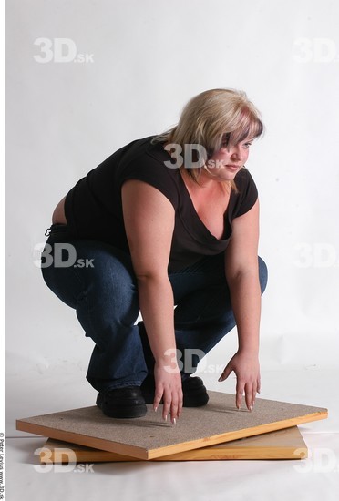 Whole Body Woman Other White Casual Overweight