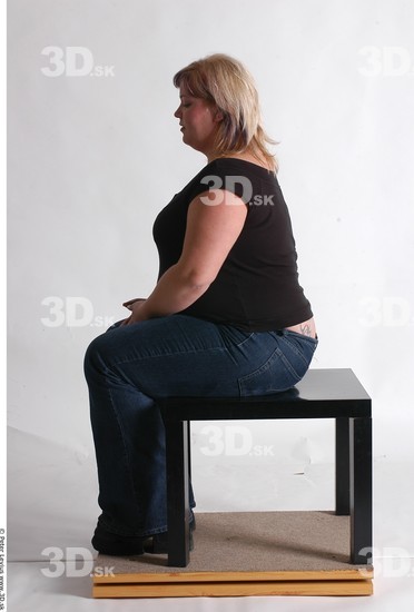 Whole Body Woman Artistic poses White Casual Overweight