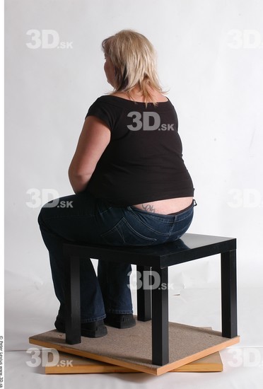 Whole Body Woman Artistic poses White Casual Overweight