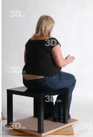 Whole Body Woman Artistic poses White Casual Overweight