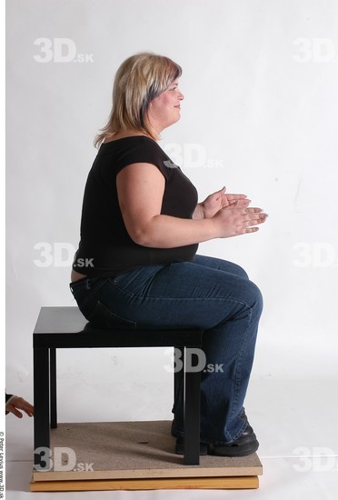 Whole Body Woman Artistic poses White Casual Overweight