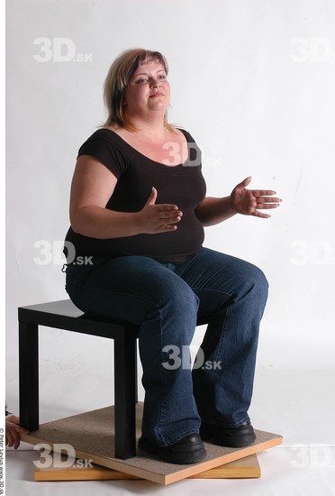 Whole Body Woman Artistic poses White Casual Overweight