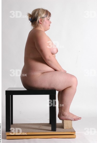 Whole Body Woman Artistic poses White Nude Overweight