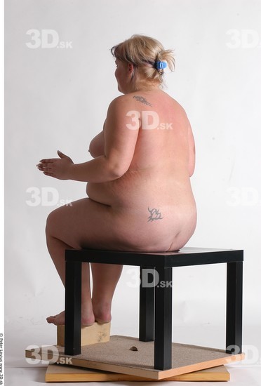 Whole Body Woman Artistic poses White Nude Overweight