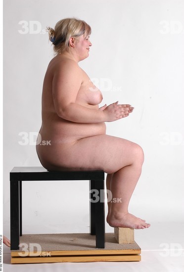 Whole Body Woman Artistic poses White Nude Overweight