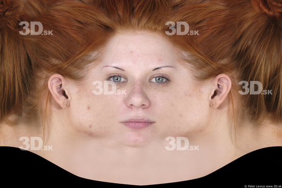 Woman White Head textures