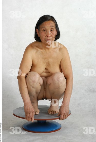 and more Whole Body Phonemes Woman Asian Nude Chubby Studio photo references