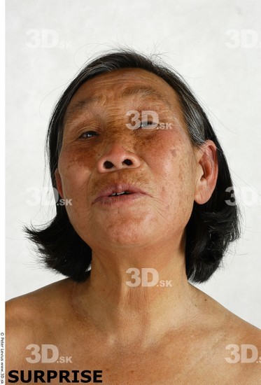 and more Face Whole Body Phonemes Emotions Woman Asian Nude Chubby Studio photo references