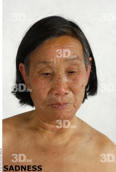 and more Face Whole Body Phonemes Emotions Woman Asian Nude Chubby Studio photo references