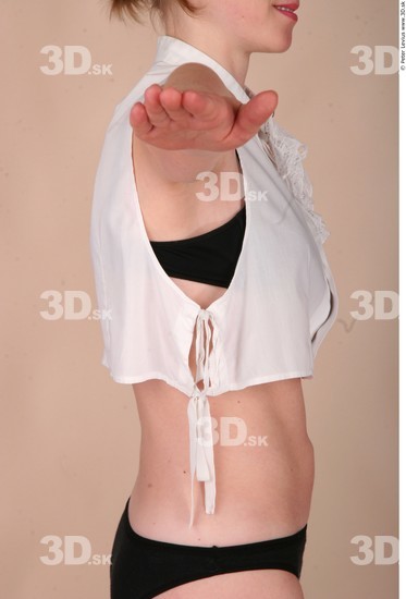 Whole Body Woman White Historical Slim Costume photo references