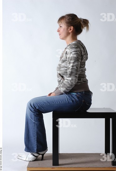 Whole Body Woman Artistic poses White Casual Average