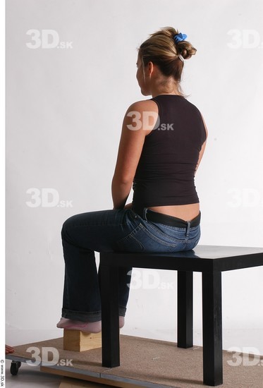 Whole Body Woman Artistic poses White Casual Average