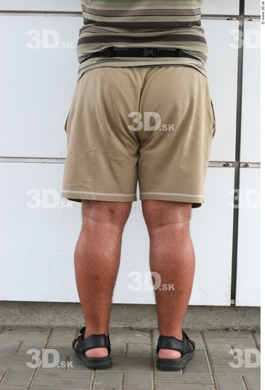 Leg Man White Casual Overweight