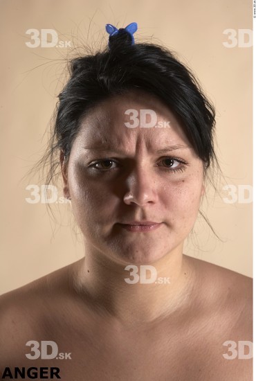 Face Emotions Woman White Chubby