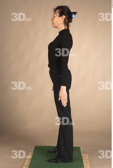 Whole Body Woman Casual Slim Studio photo references