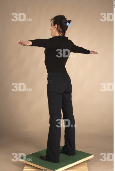 Whole Body Woman T poses Casual Slim Studio photo references