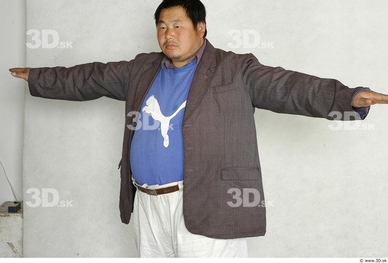 Upper Body Whole Body Man Woman Asian Nude Casual Shoes Slim Overweight Studio photo references