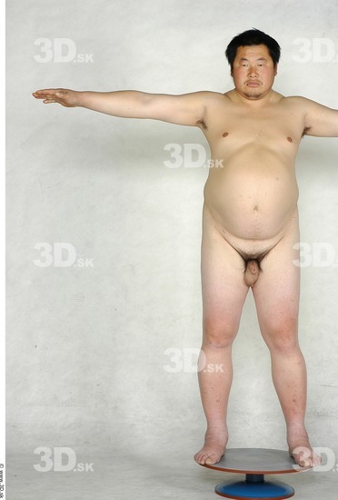 Whole Body Man Woman T poses Asian Nude Shoes Slim Overweight Studio photo references