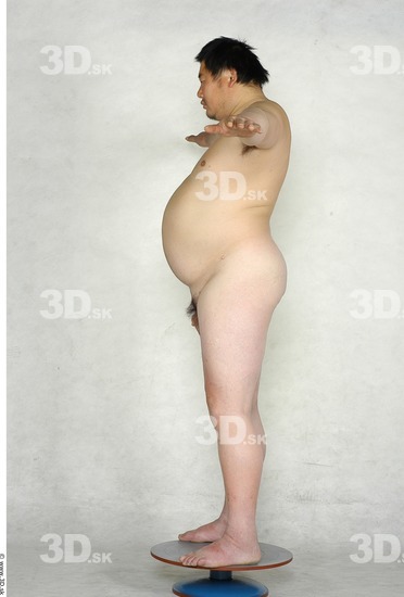 Whole Body Man Woman T poses Asian Nude Shoes Slim Overweight Studio photo references