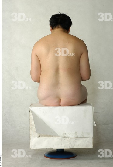 Whole Body Phonemes Man Artistic poses Asian Nude Overweight Studio photo references